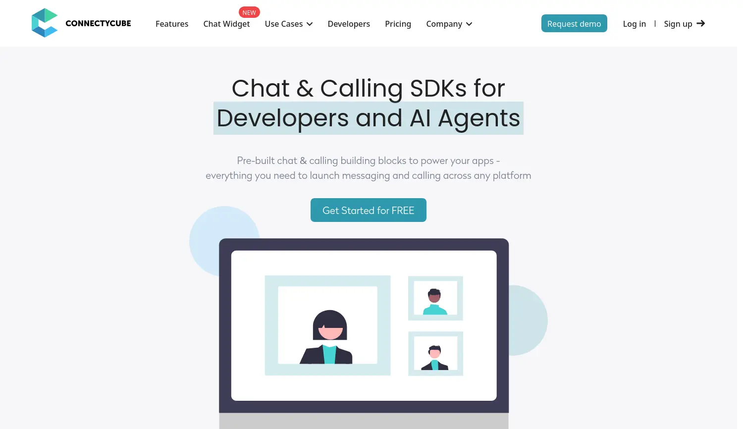 Website-Screenshot von ConnectyCube
