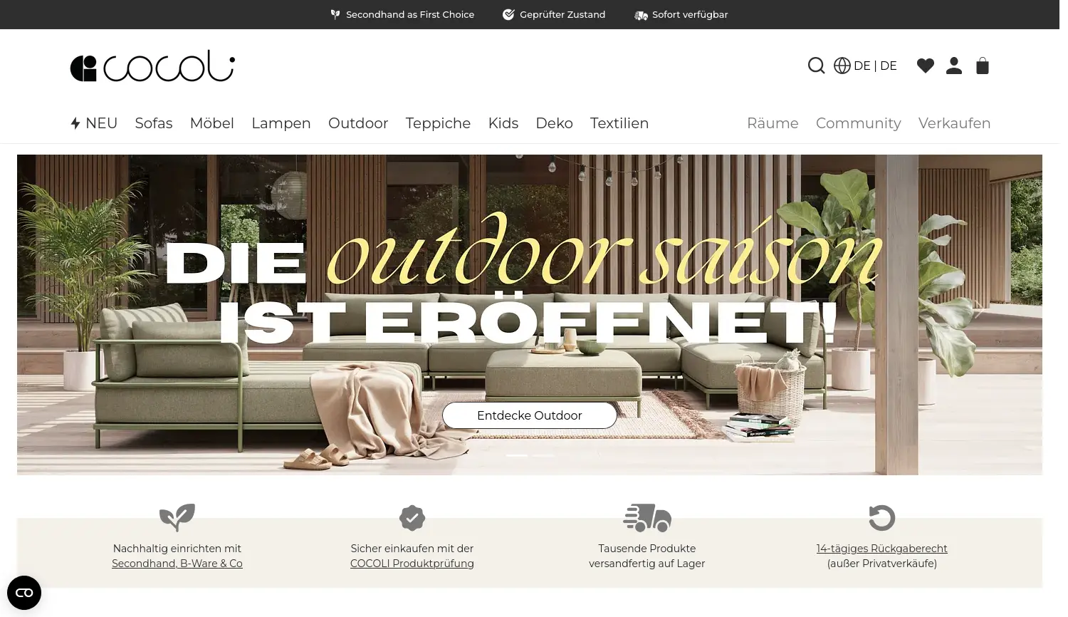 Website-Screenshot von COCOLI