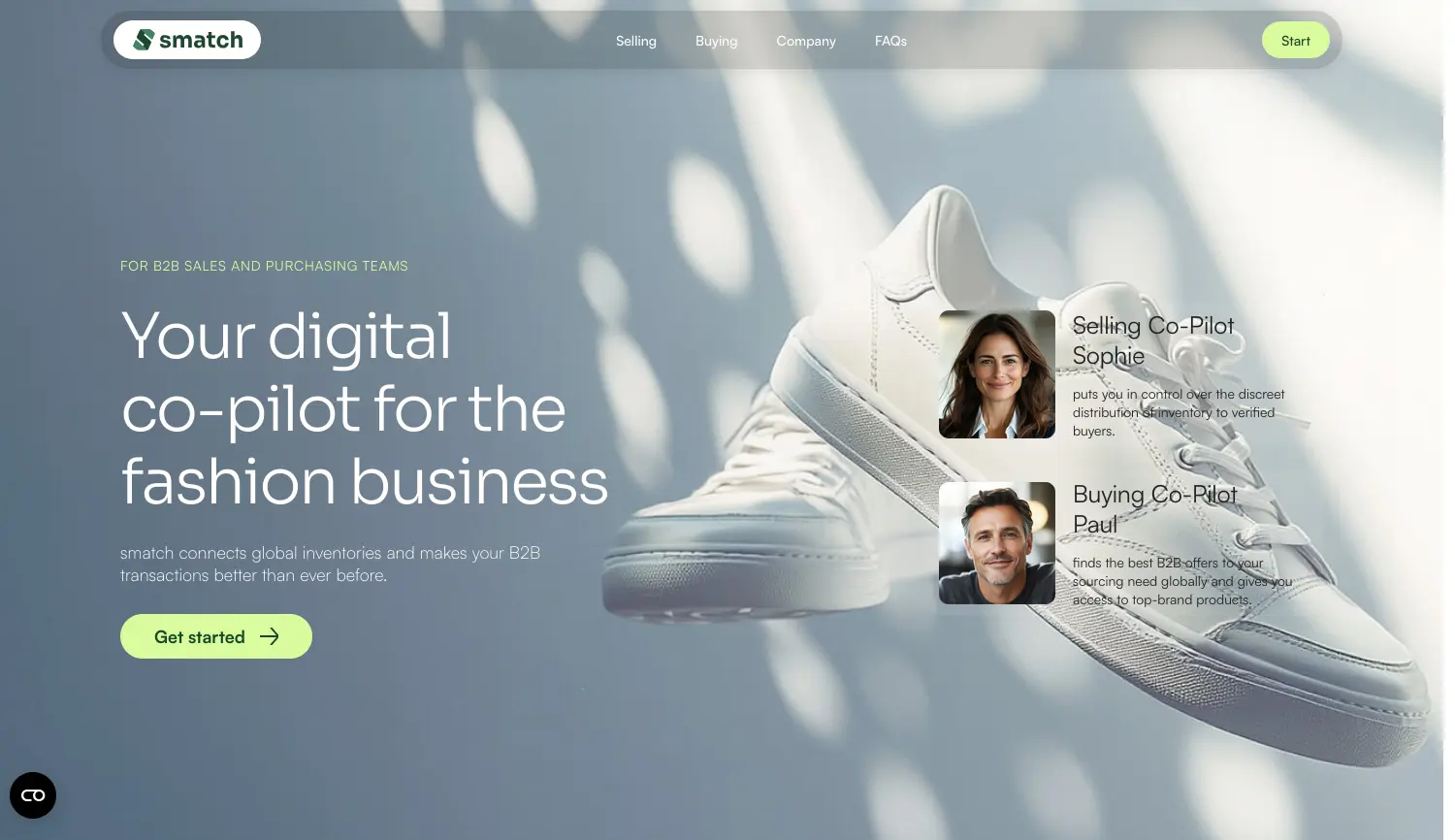 Website-Screenshot von smatch