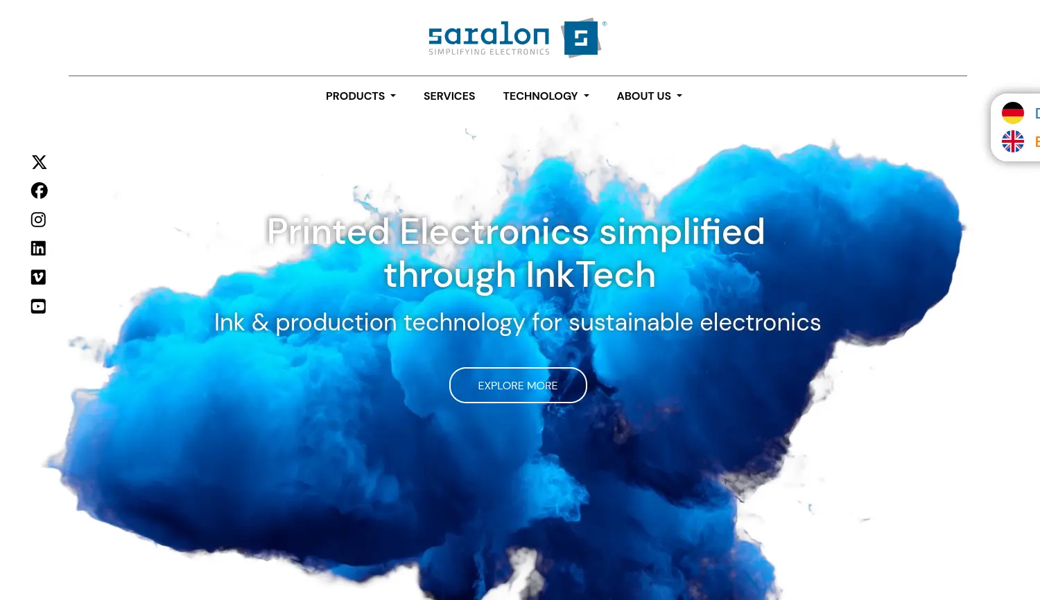 Website-Screenshot von Saralon