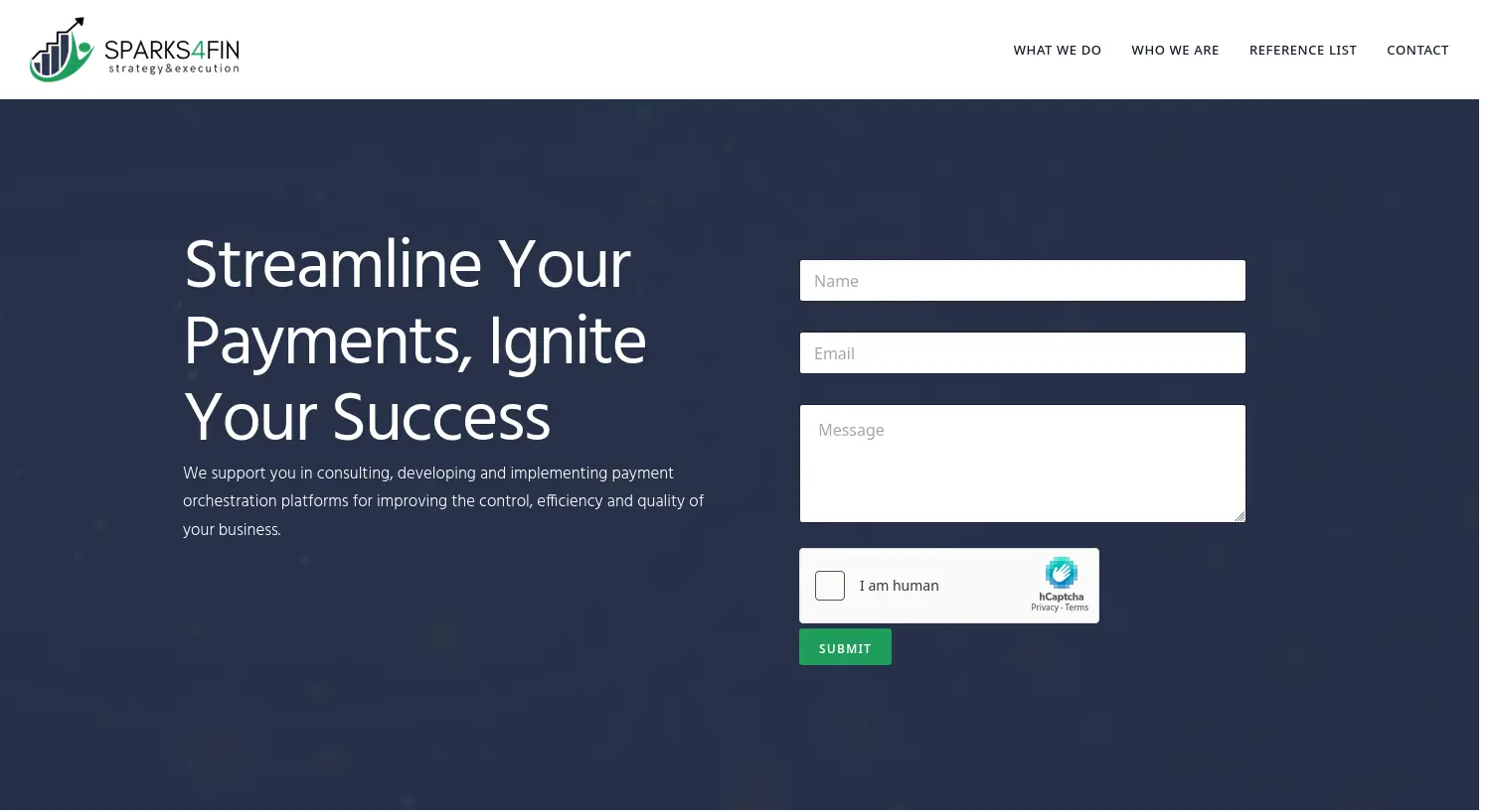 Website-Screenshot von sparks4fin
