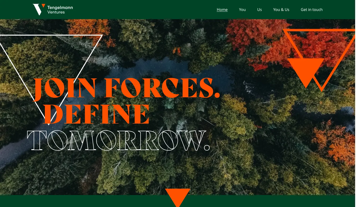 Website-Screenshot von Tengelmann Ventures