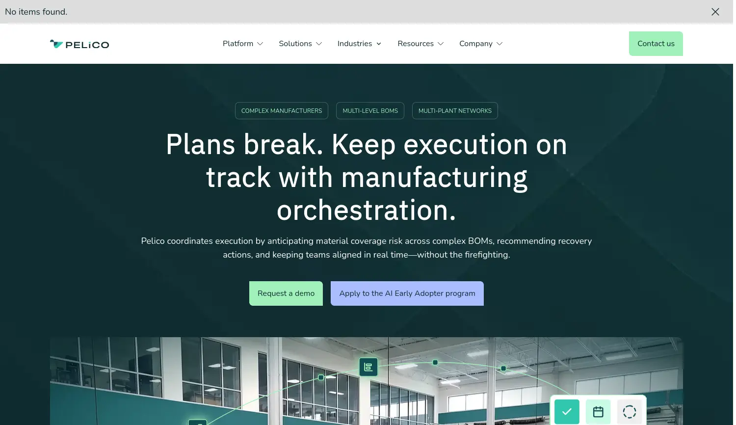 Website-Screenshot von Pelico