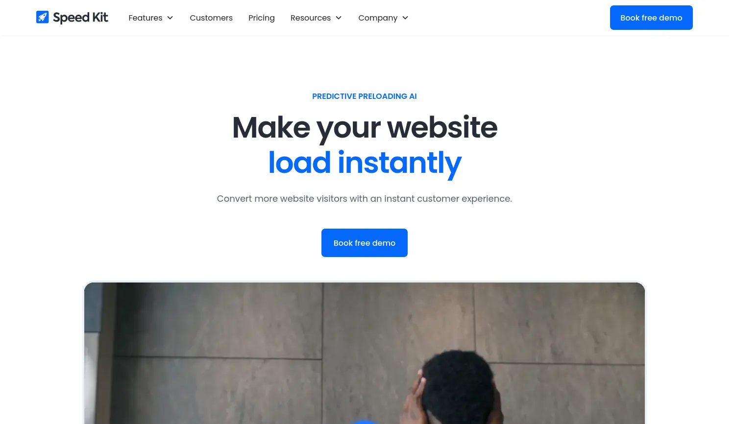 Website-Screenshot von Baqend