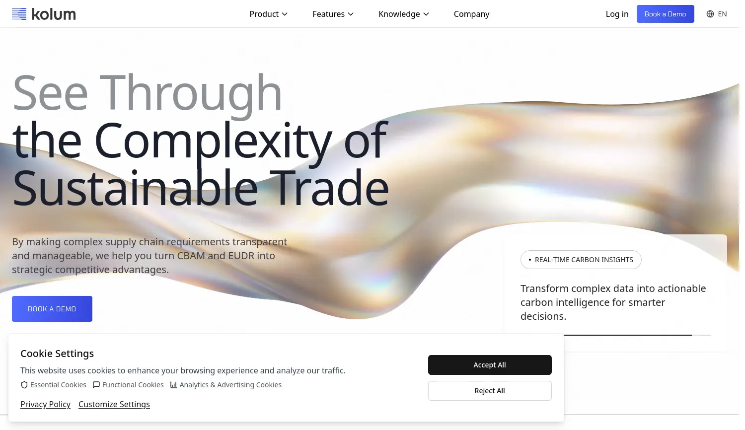 Website-Screenshot von kolum