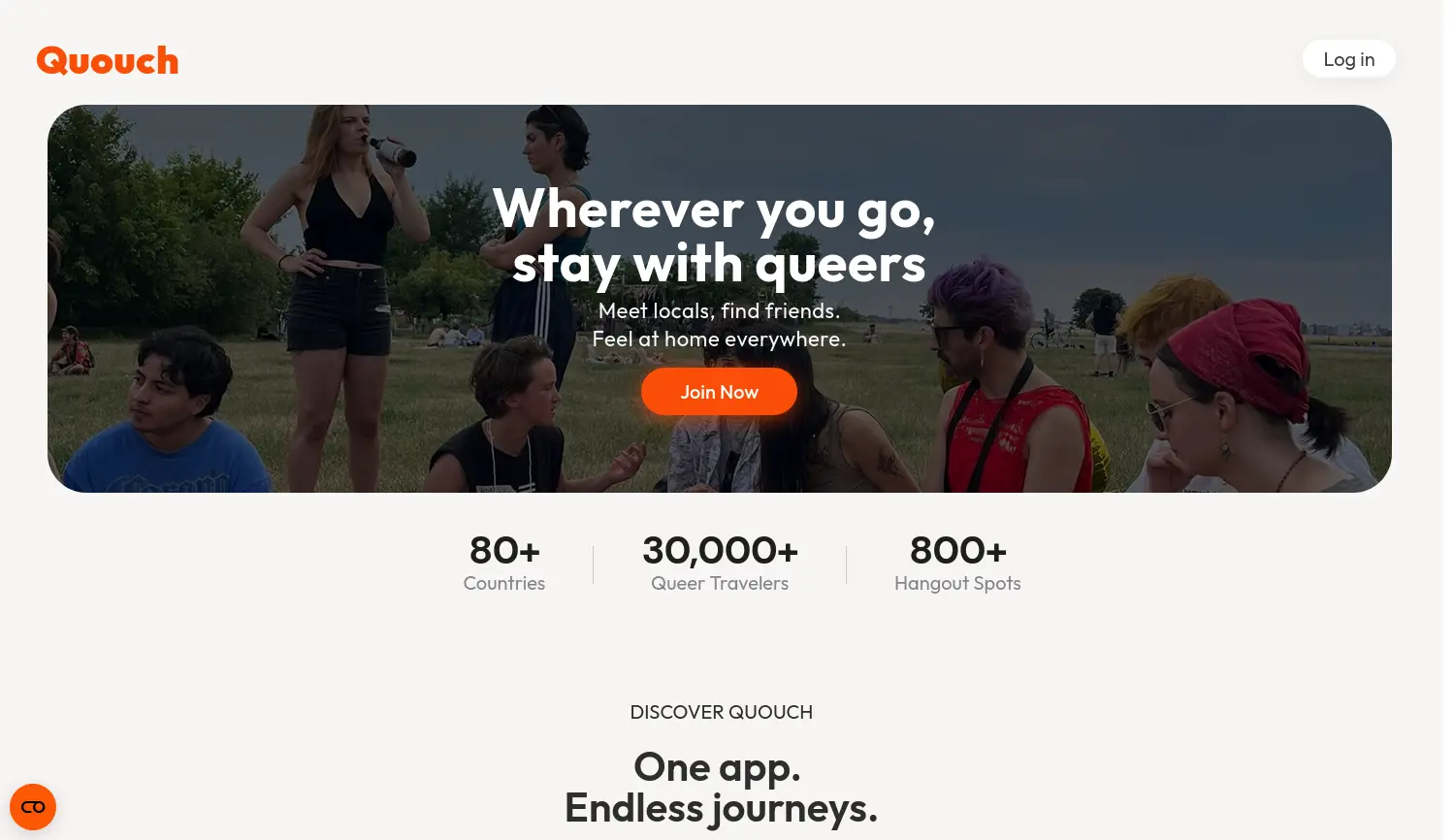 Website-Screenshot von Quouch