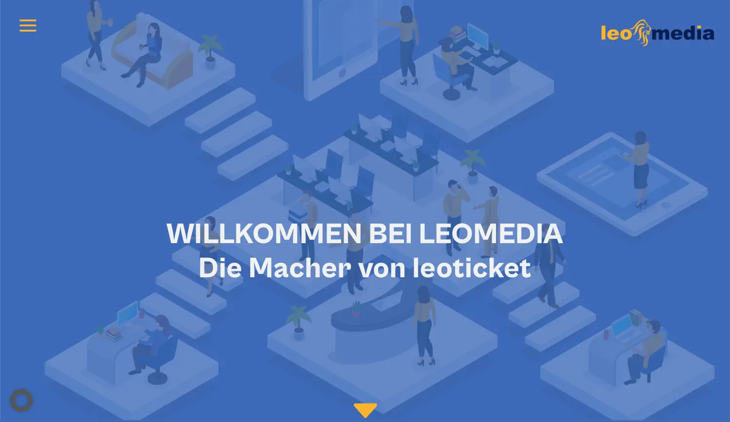 Website-Screenshot von Leomedia