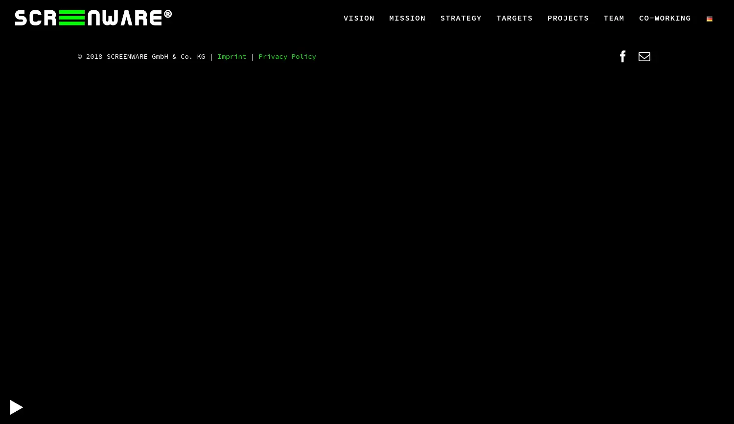 Website-Screenshot von Screenware