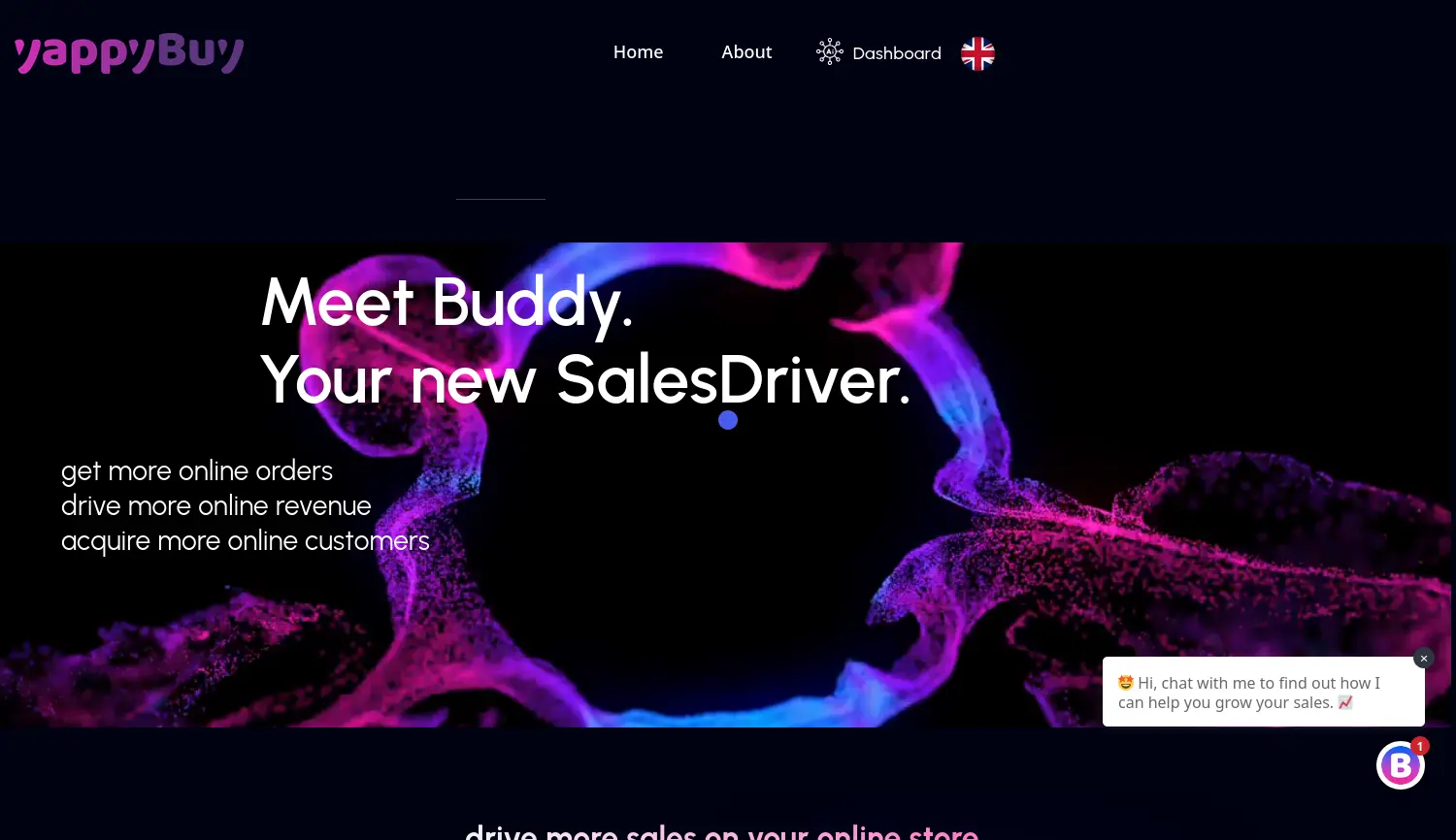 Website-Screenshot von yappyBuy