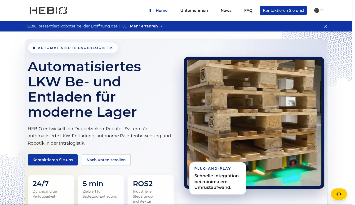 Website-Screenshot von HEBIO