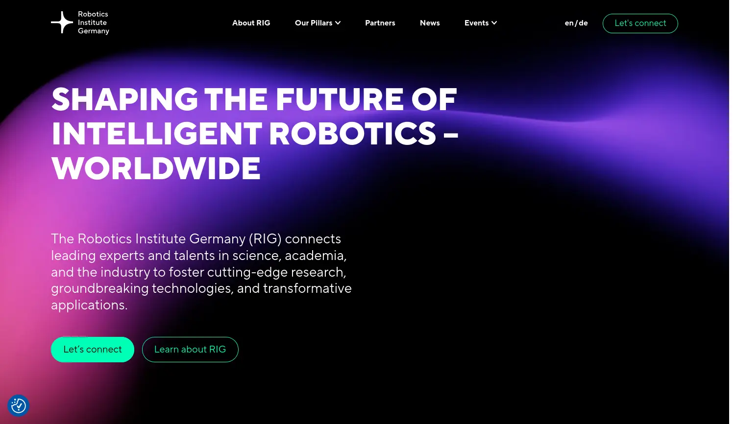 Website-Screenshot von RIG