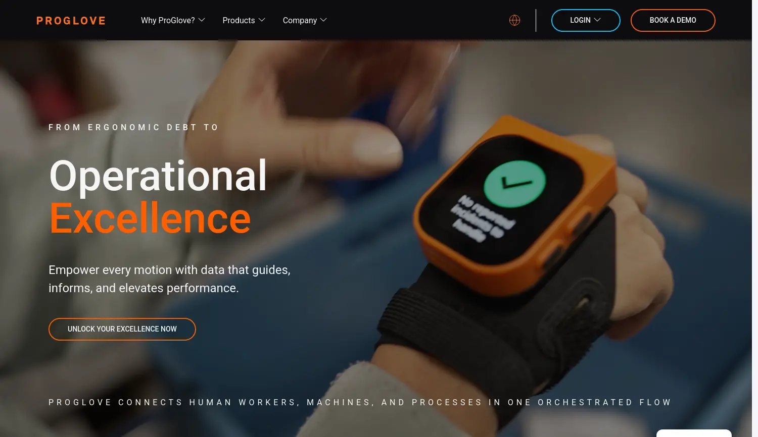 Website-Screenshot von ProGlove