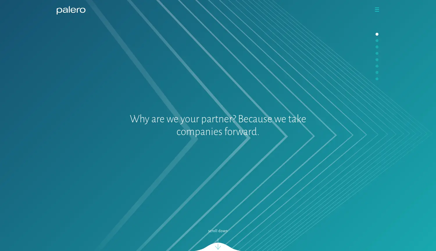 Website-Screenshot von palero