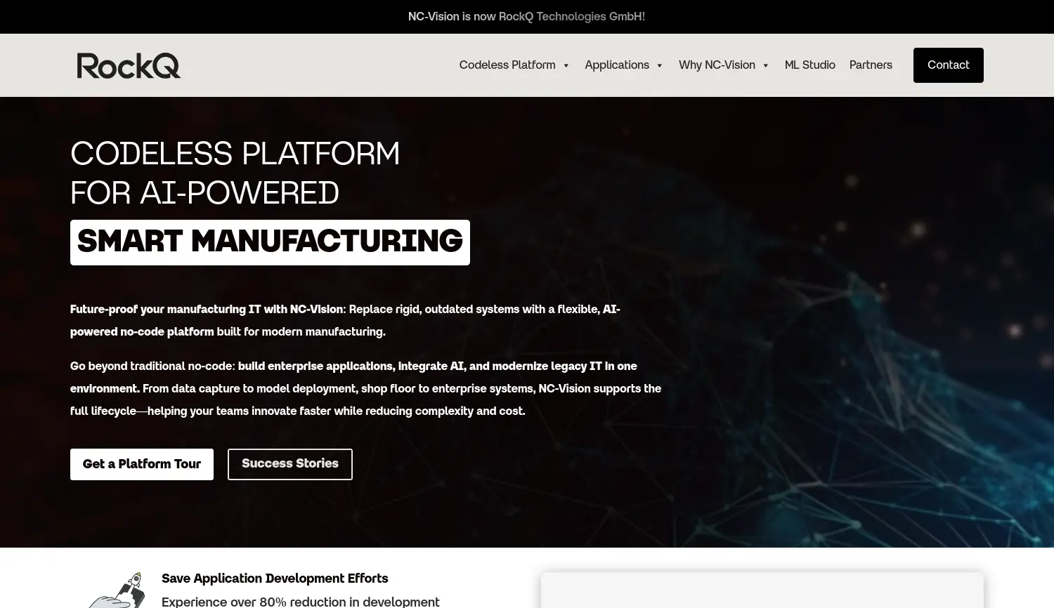 Website-Screenshot von NC-Vision