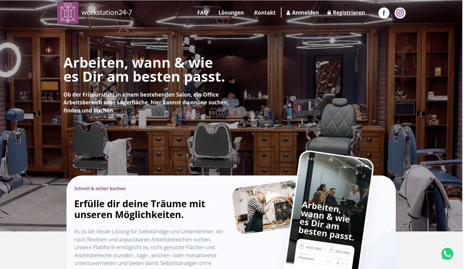 Website-Screenshot von workstation24-7