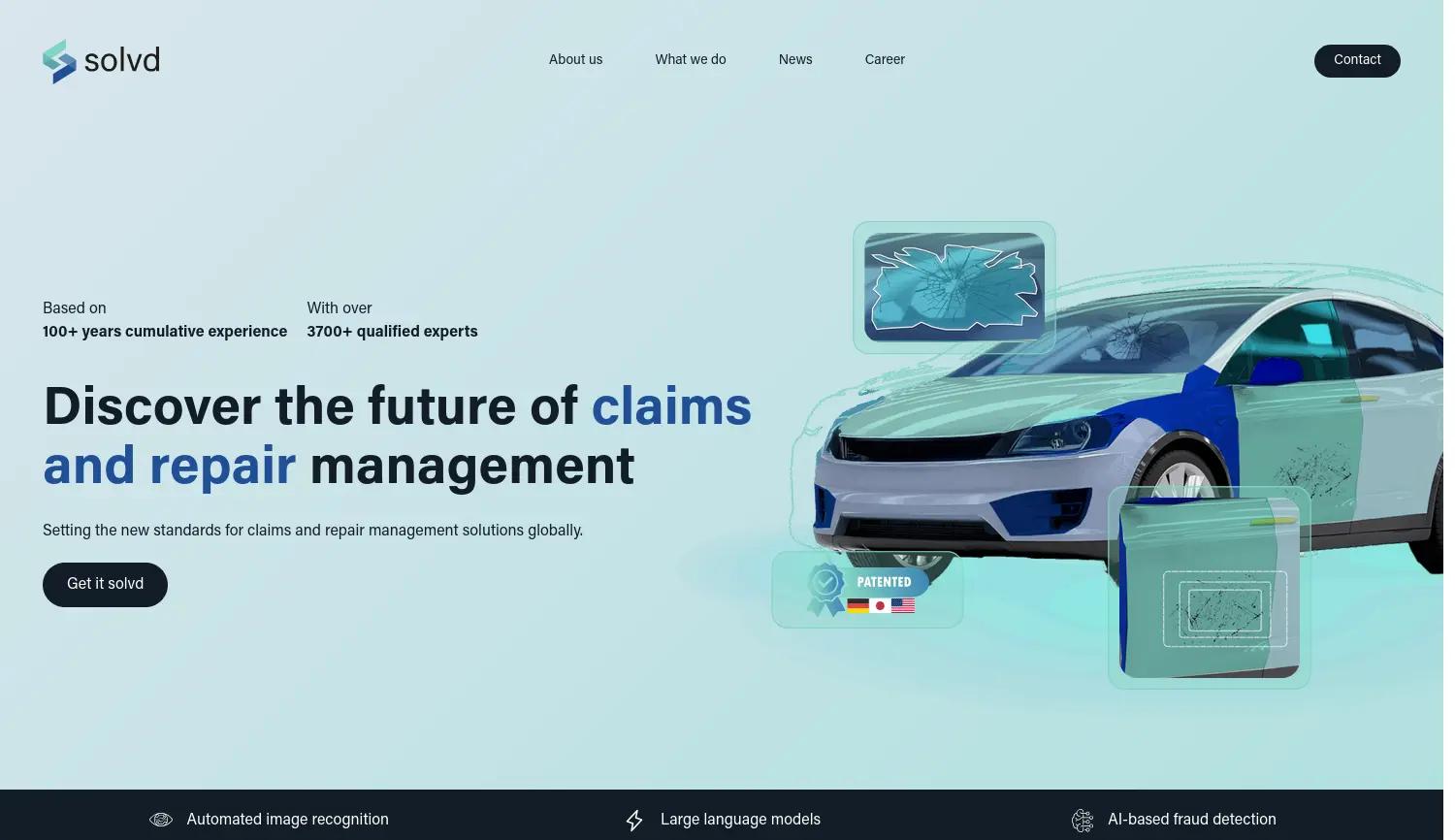 Website-Screenshot von solvd