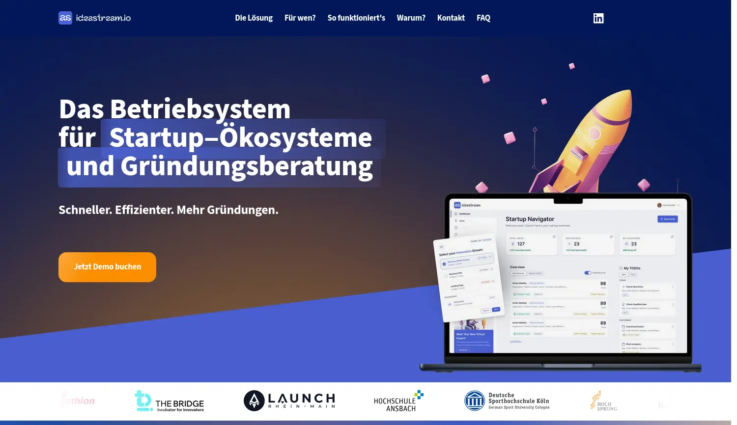 Website-Screenshot von Ideastream