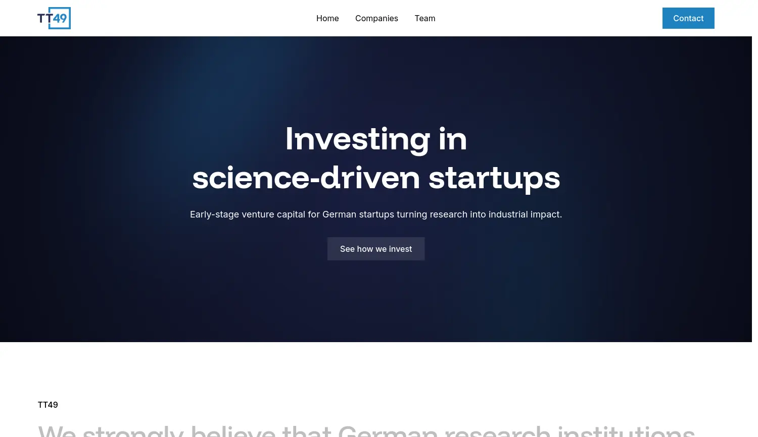 Website-Screenshot von TT49