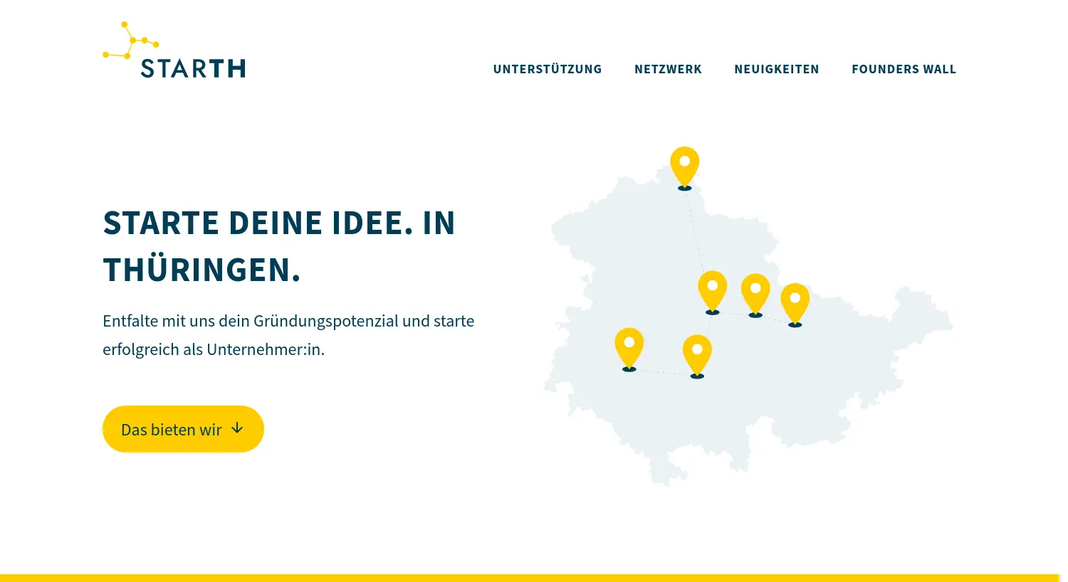 Website-Screenshot von STARTH