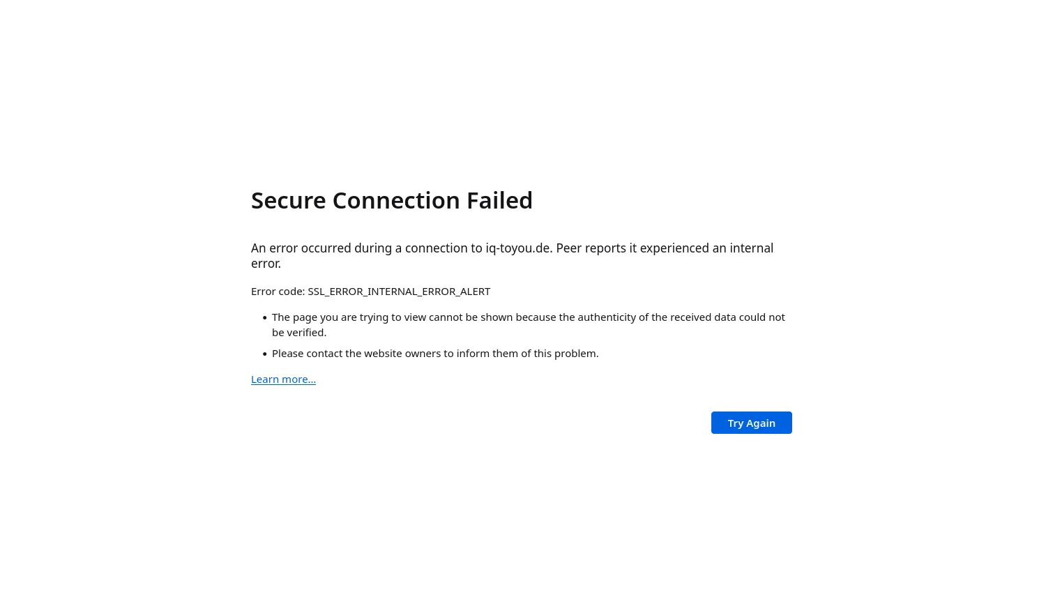 Website-Screenshot von iQ – ToYou