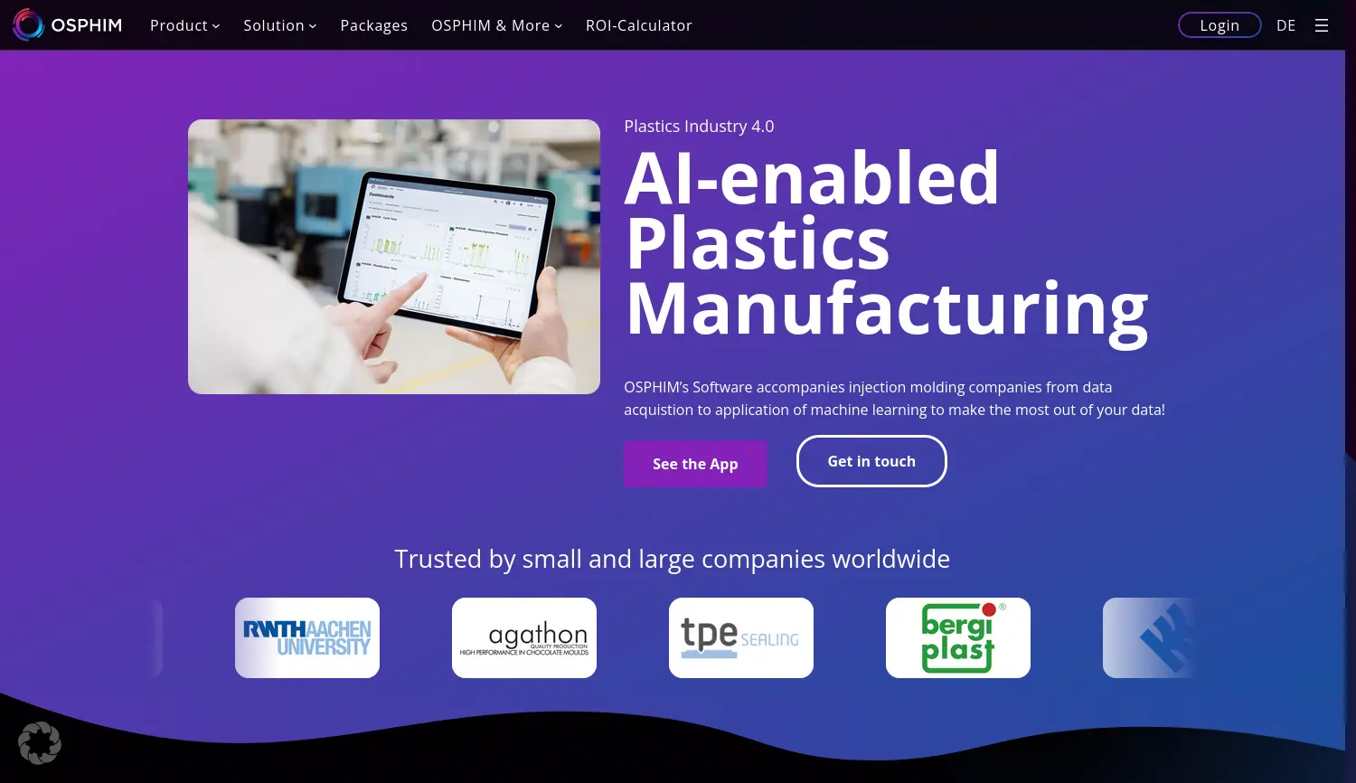 Website-Screenshot von Osphim