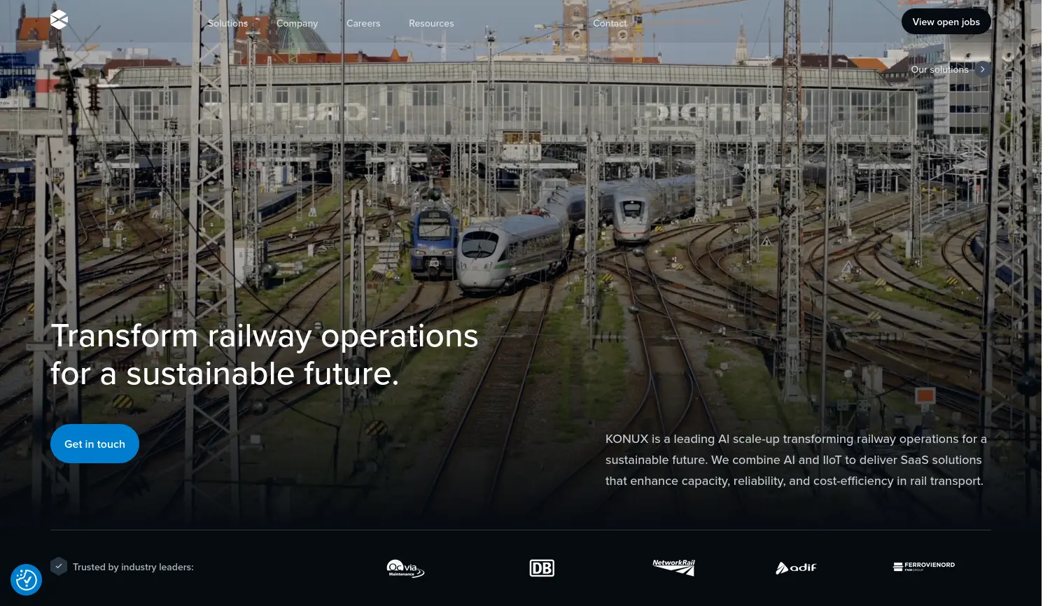 Website-Screenshot von KONUX