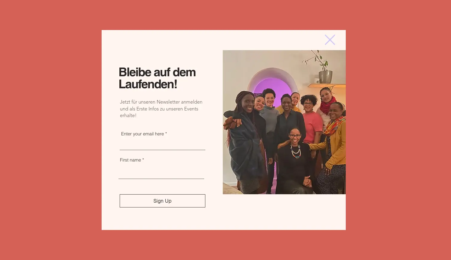 Website-Screenshot von Black Female Business