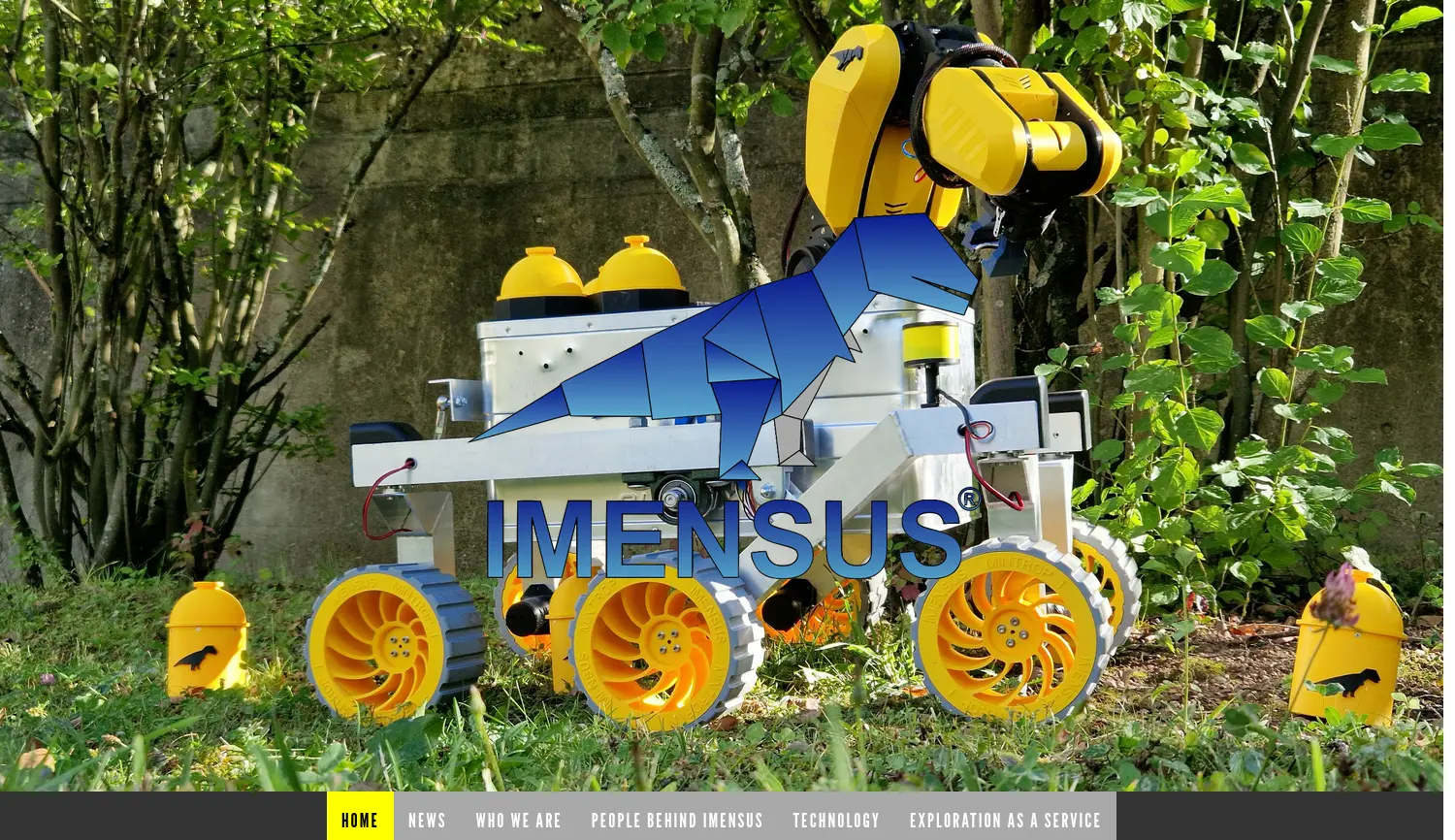 Website-Screenshot von IMENSUS