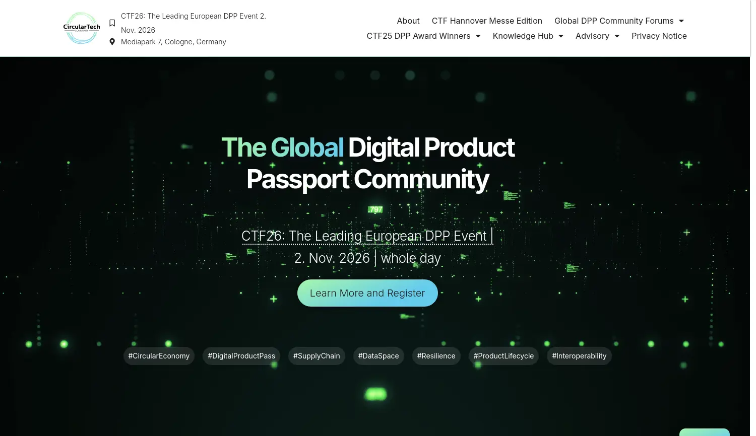 Website-Screenshot von CircularTech Forum