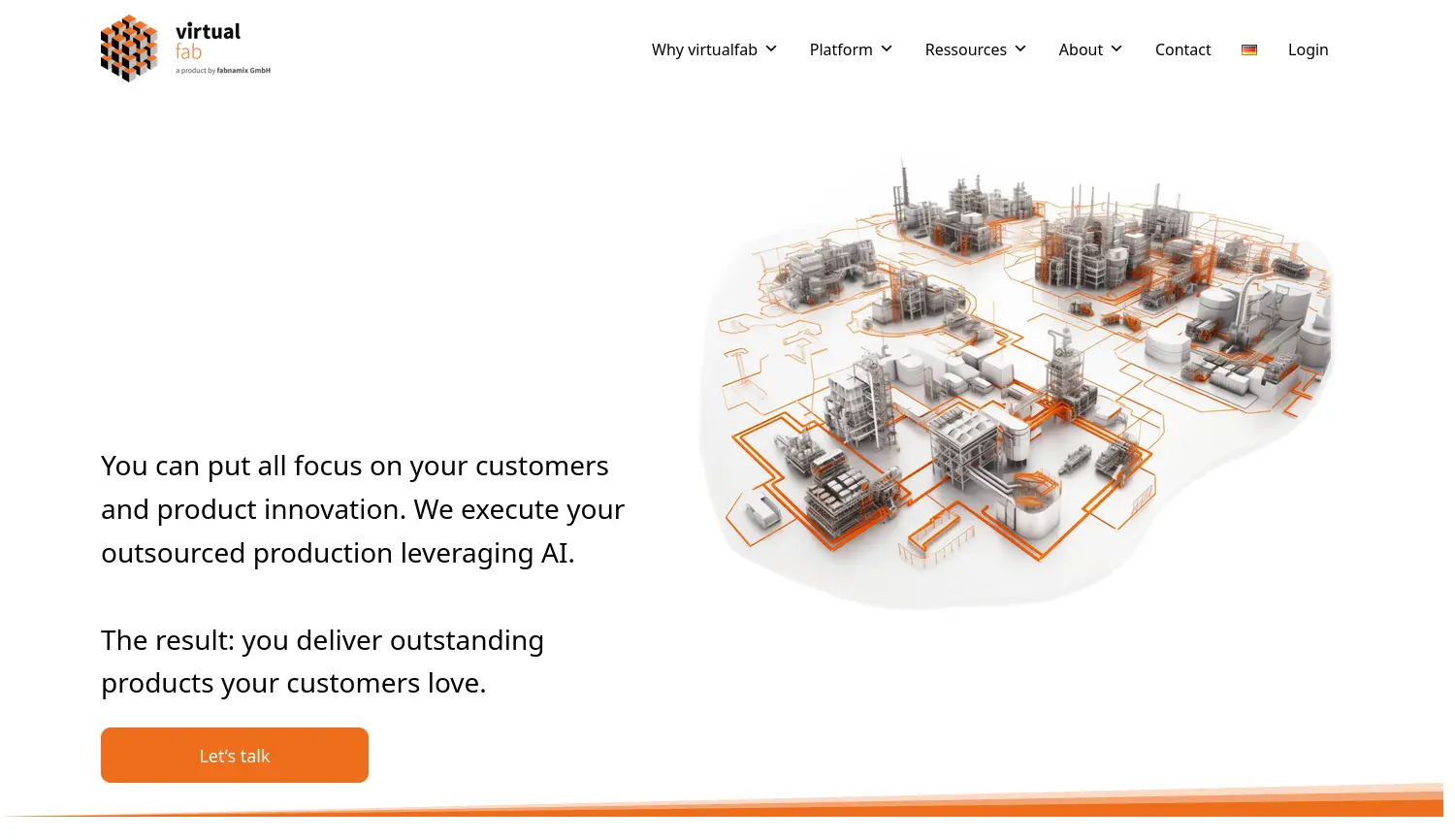 Website-Screenshot von fertigungs.team