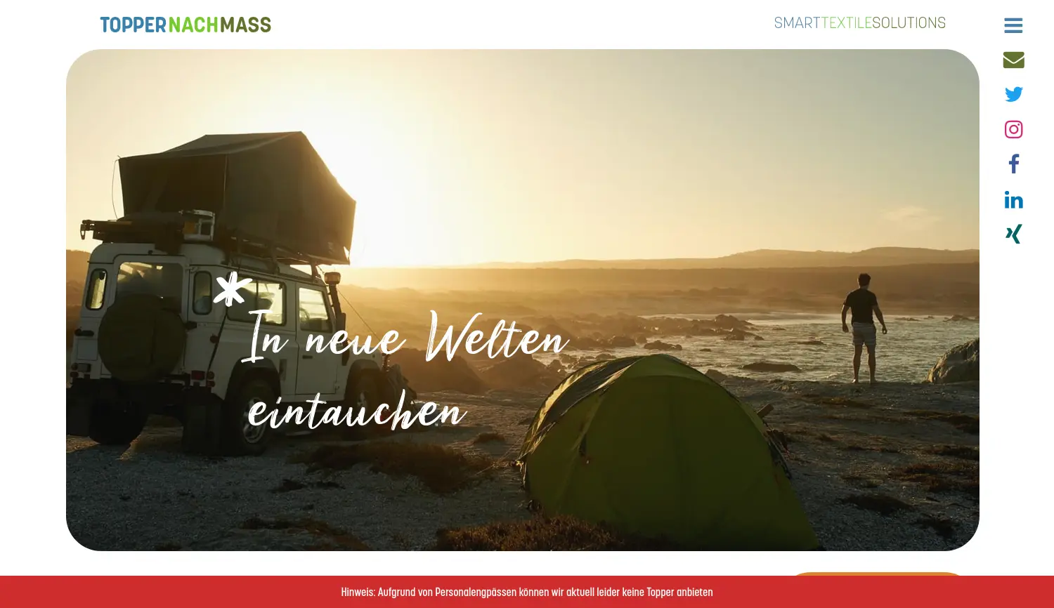 Website-Screenshot von TOPPERNACHMASS