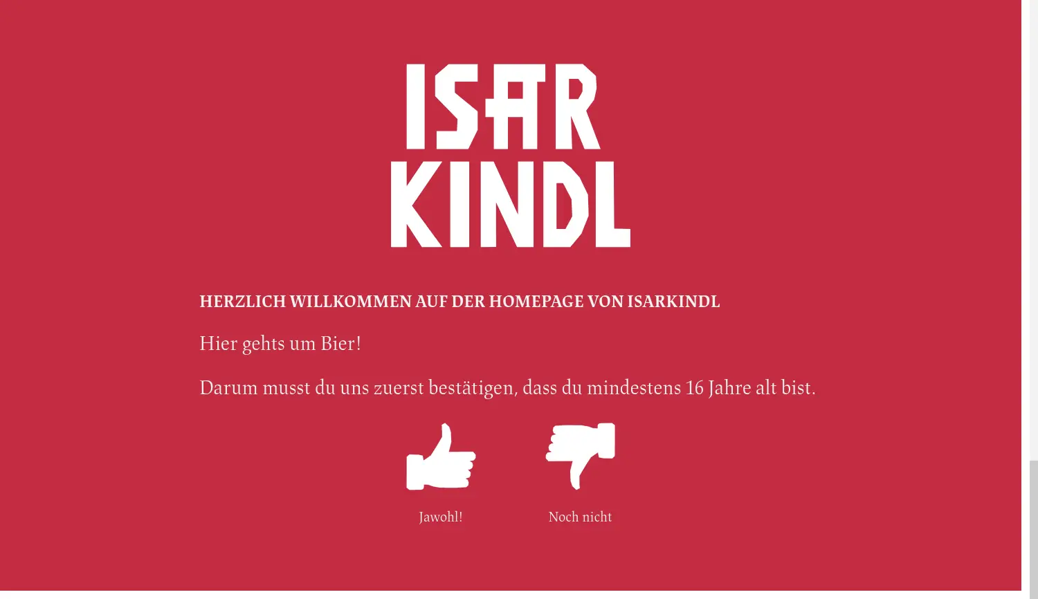 Website-Screenshot von ISARKINDL