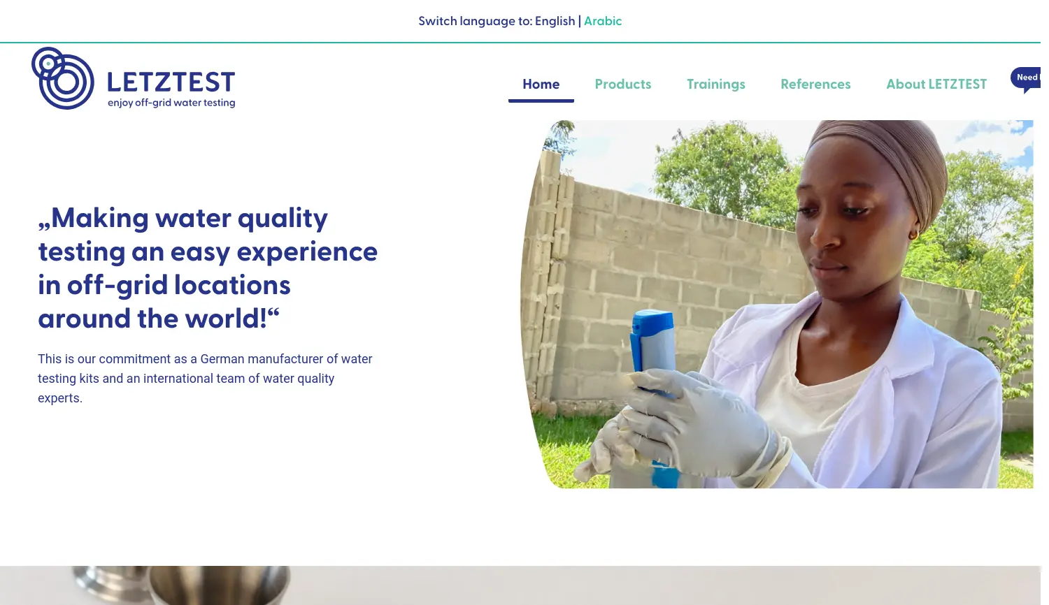 Website-Screenshot von LETZTEST