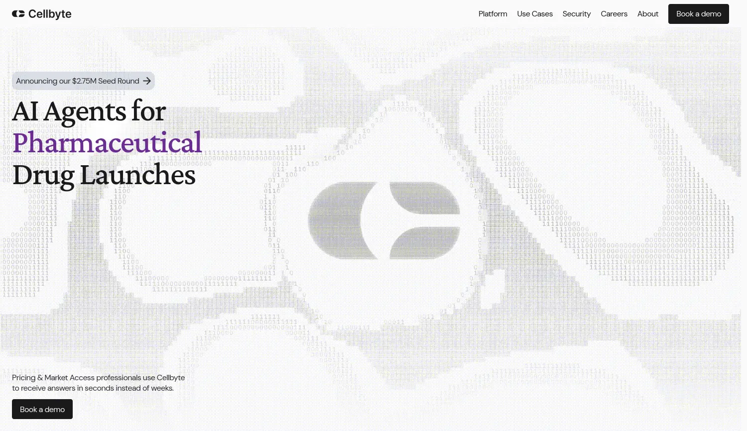 Website-Screenshot von Cellbyte