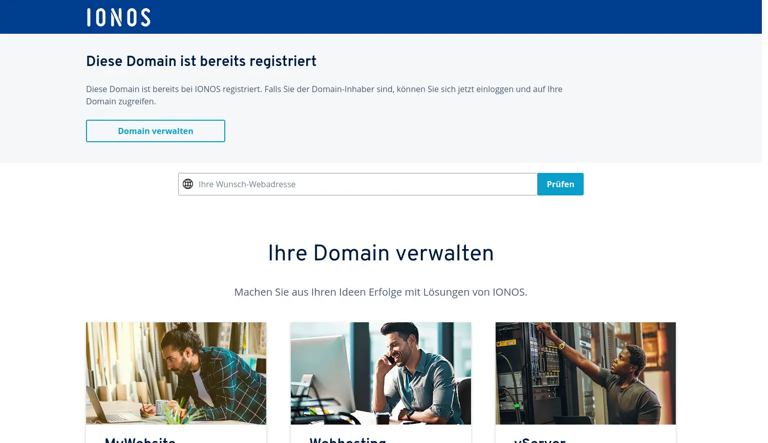 Website-Screenshot von Induvos
