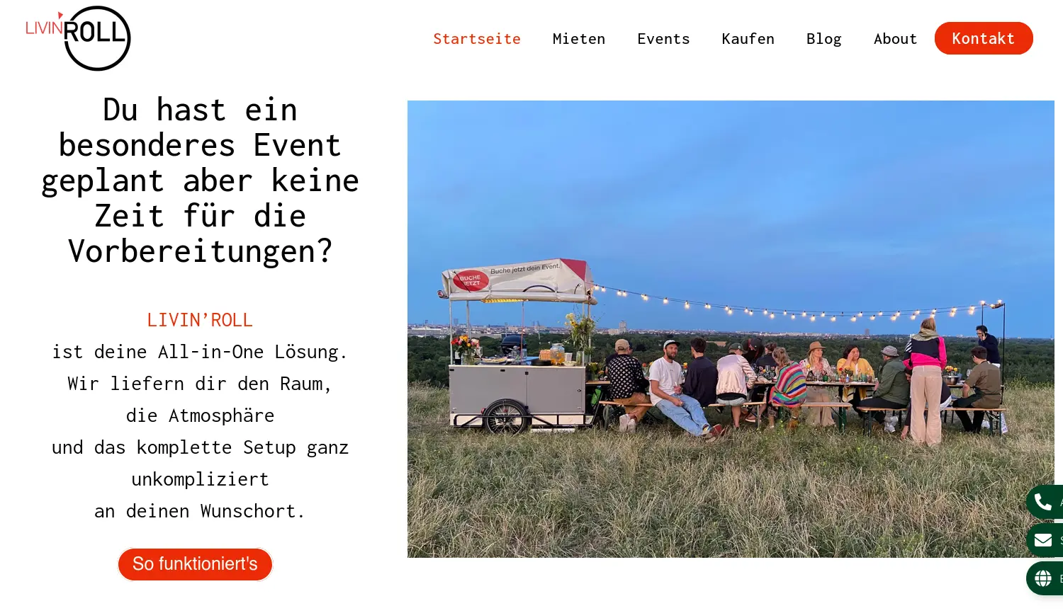 Website-Screenshot von COOKIN’ ROLL
