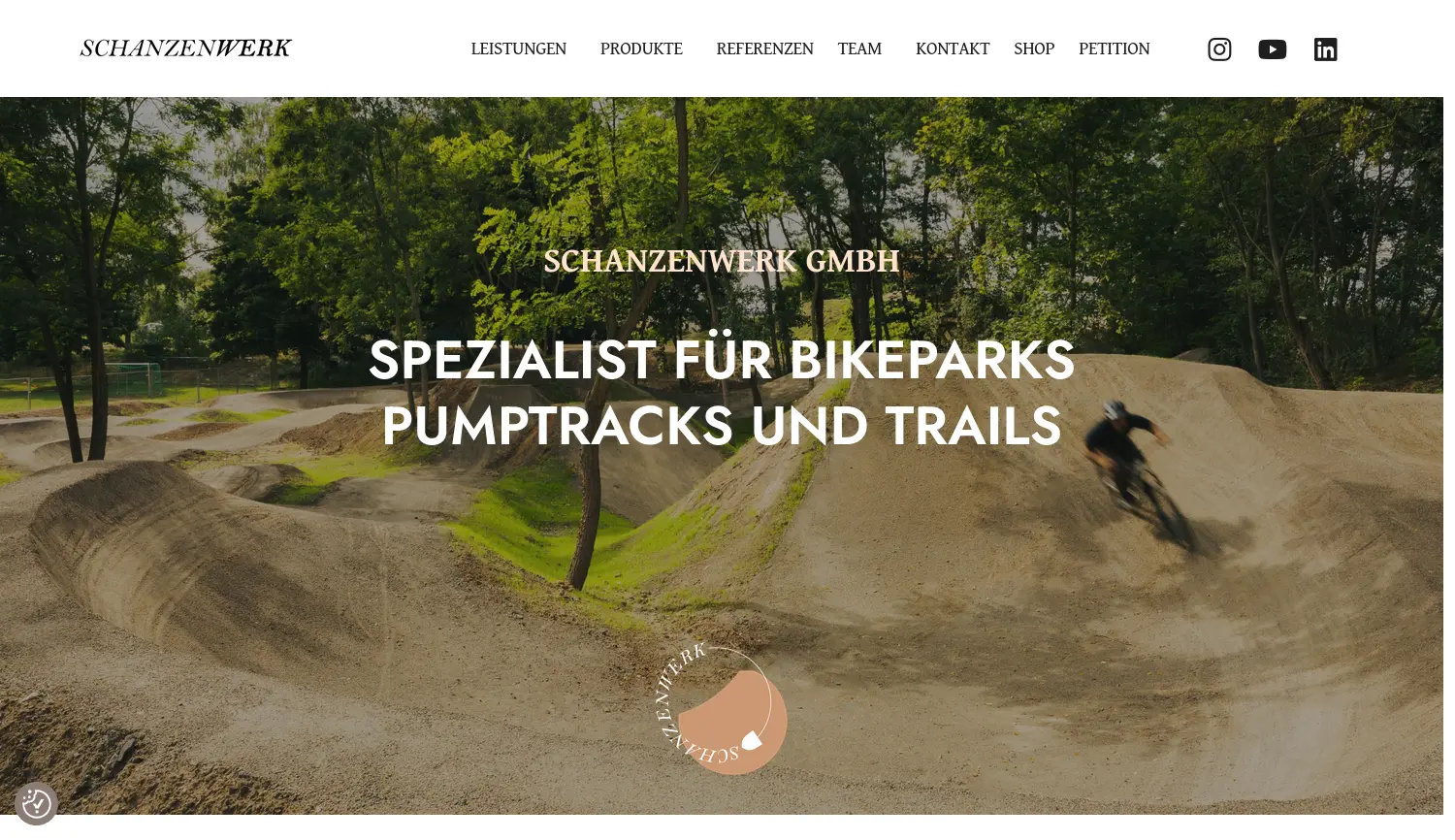 Website-Screenshot von Schanzenwerk