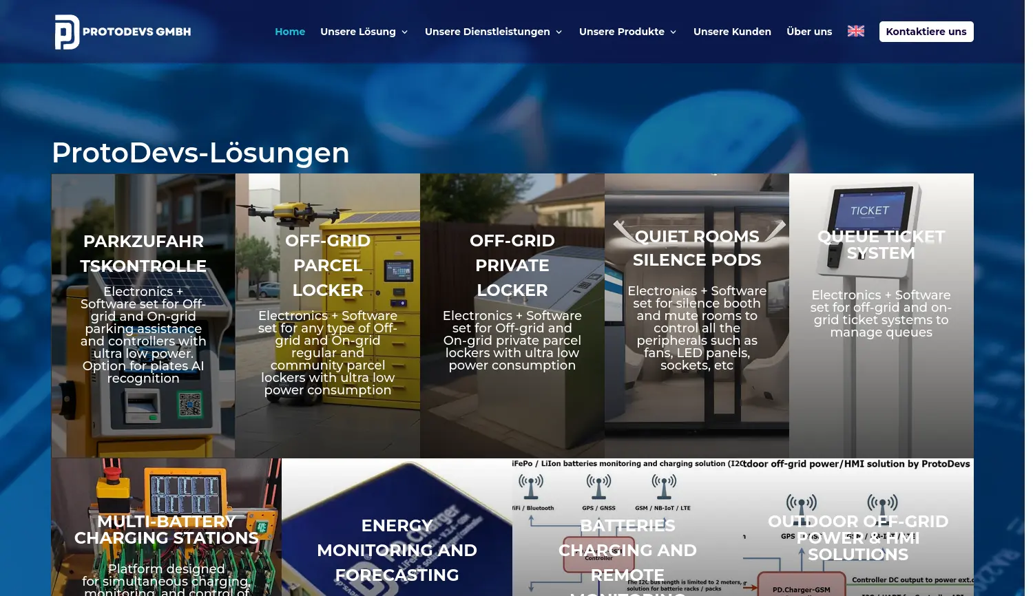 Website-Screenshot von ProtoDevs
