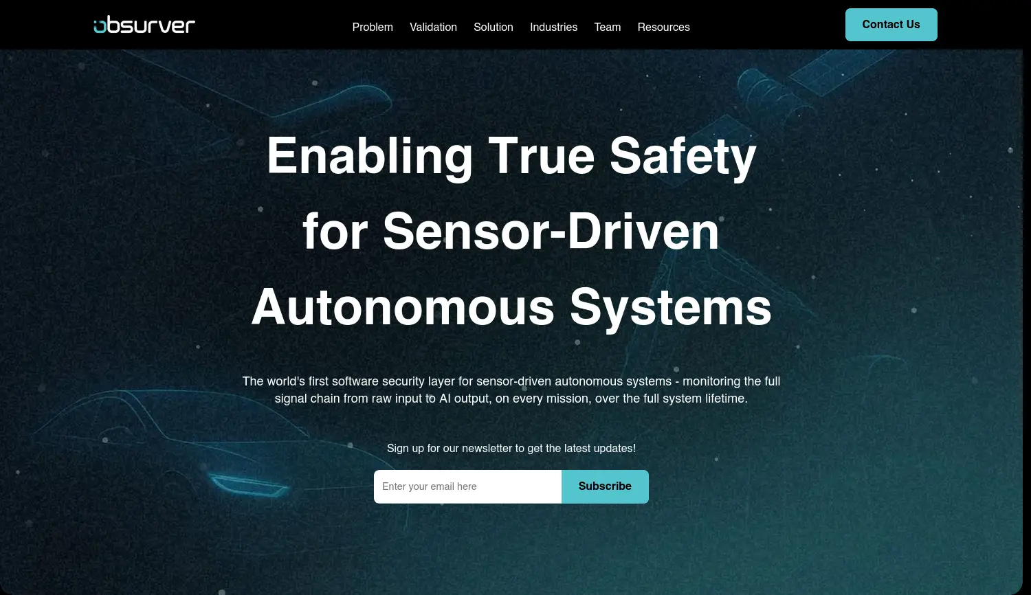 Website-Screenshot von Obsurver