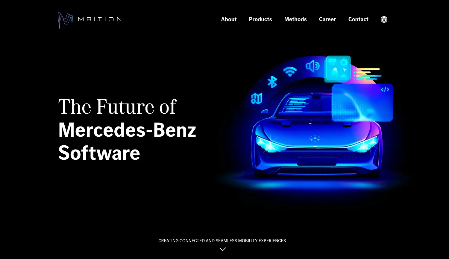 Website-Screenshot von MBition