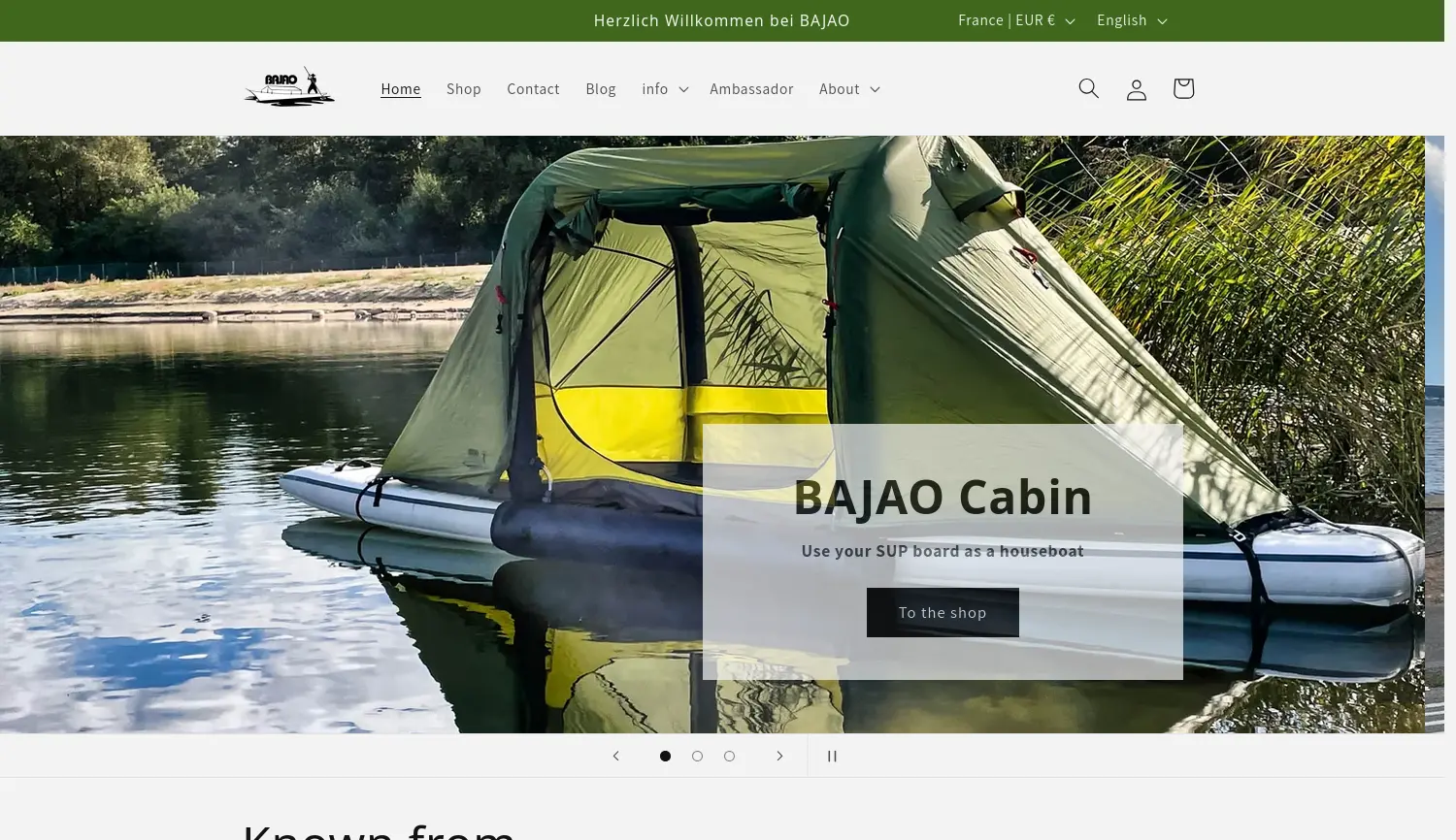 Website-Screenshot von BAJAO