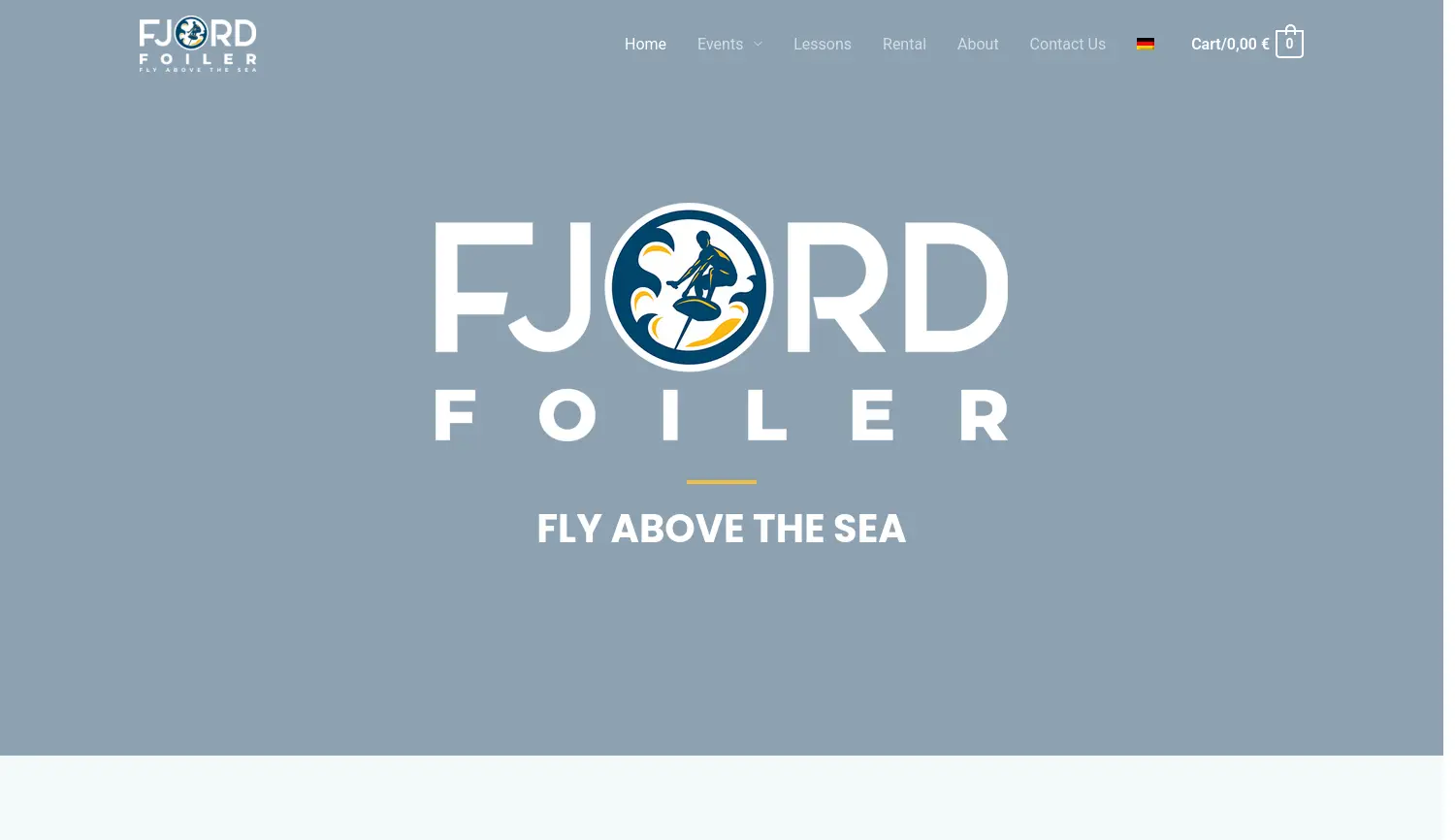 Website-Screenshot von FJORD FOILER