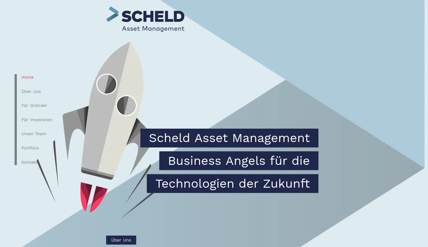 Website-Screenshot von Scheld Asset Management