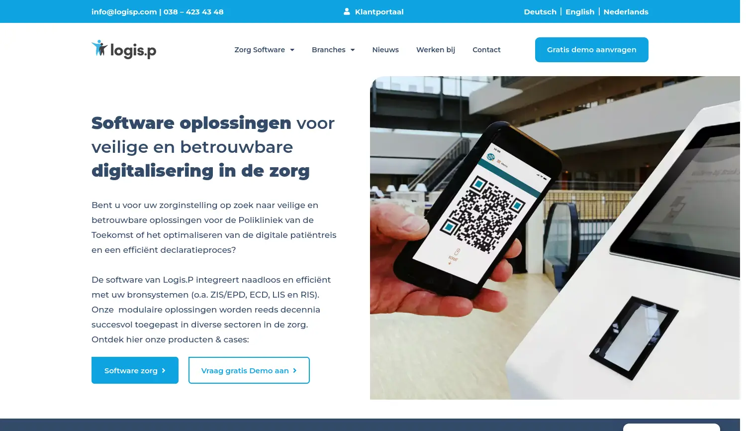 Website-Screenshot von Logis.P Deutschland