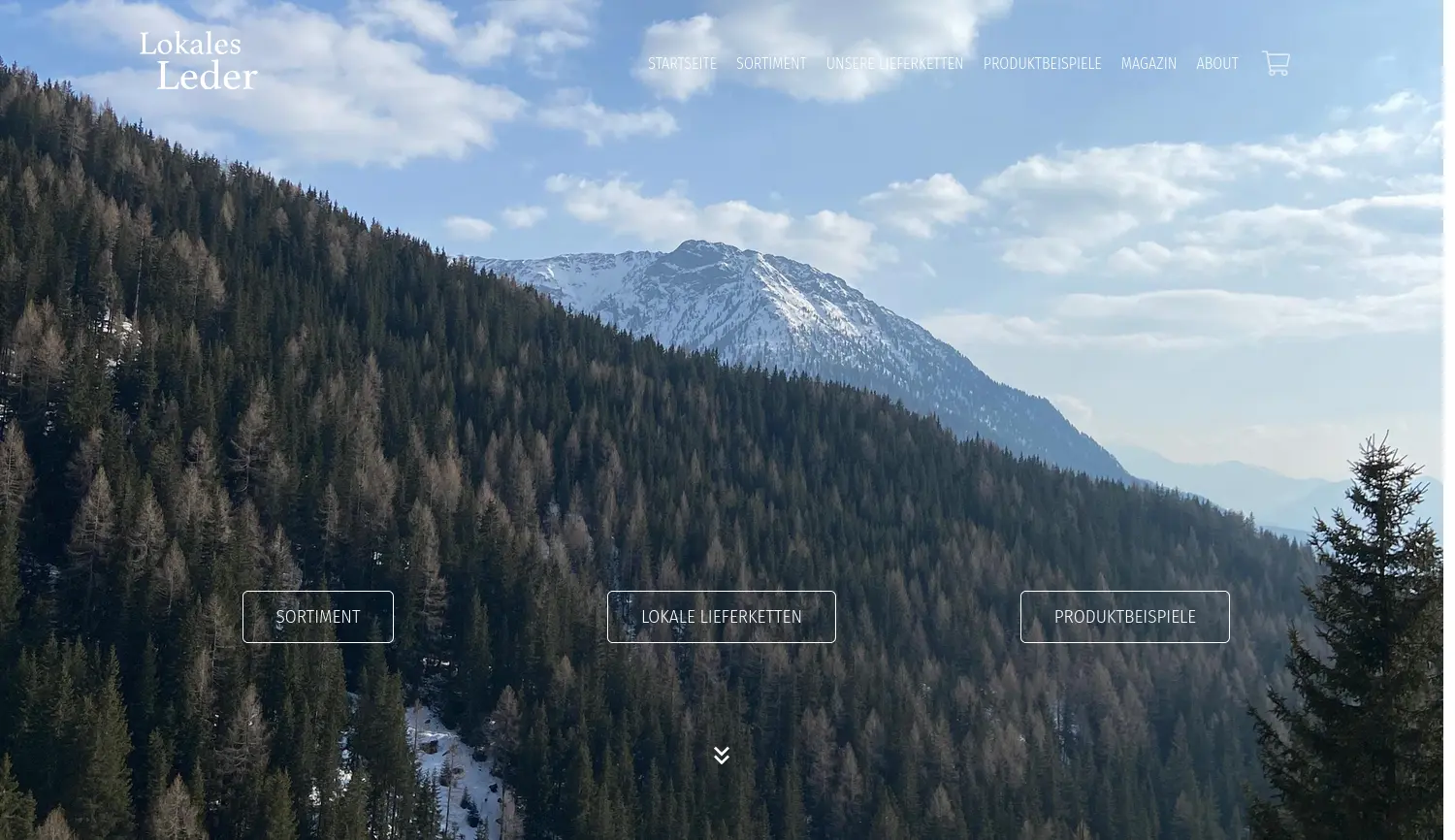 Website-Screenshot von Lokales Leder