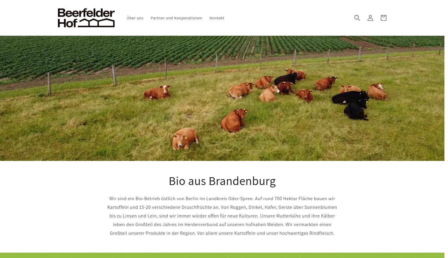 Website-Screenshot von Beerfelder Hof