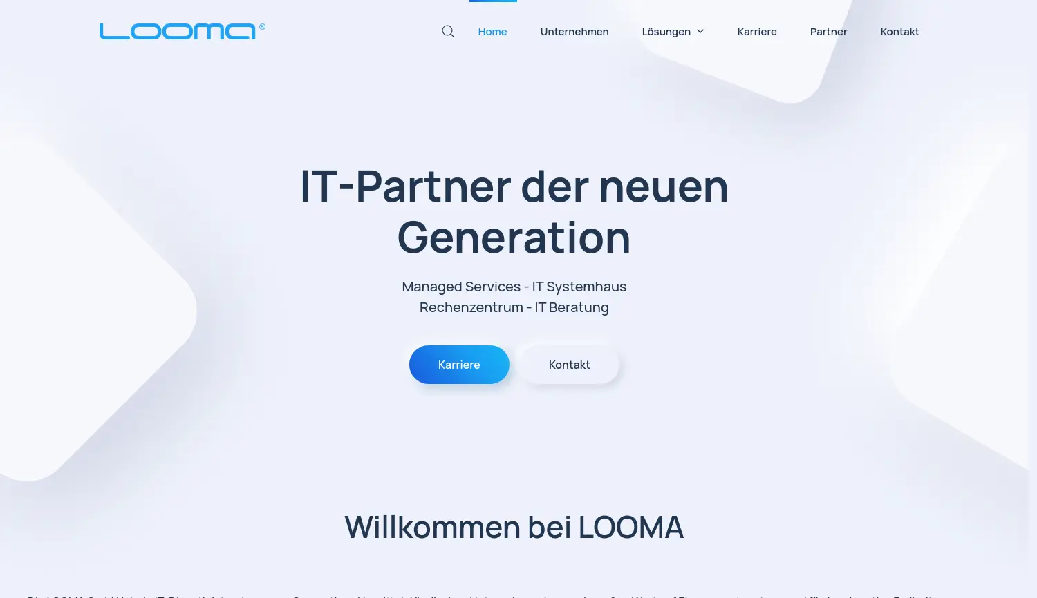 Website-Screenshot von LOOMA