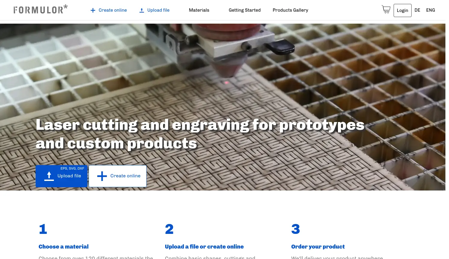 Website-Screenshot von Formulor