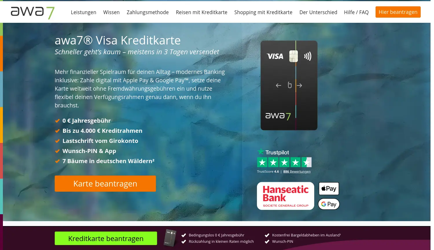 Website-Screenshot von awa7