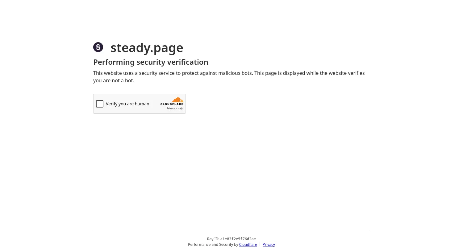 Website-Screenshot von Steady